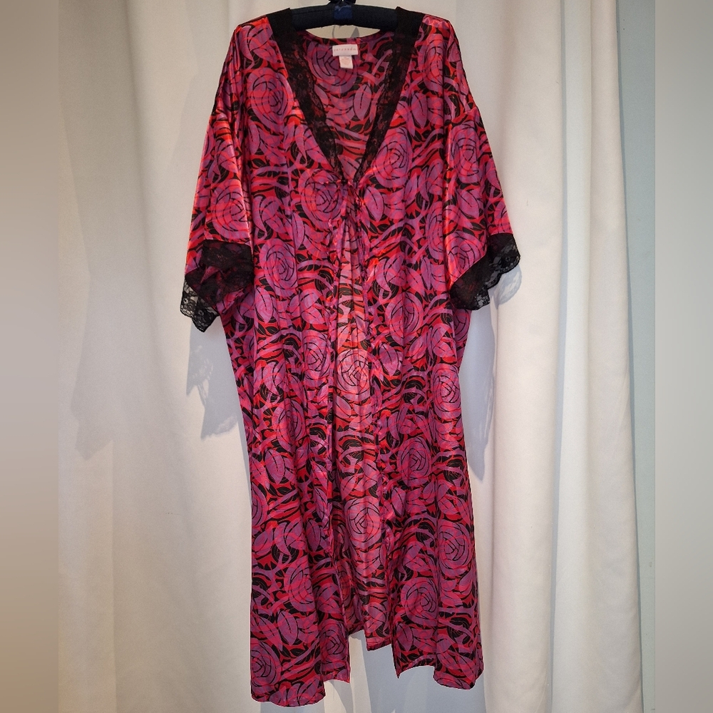 Serenada 3x robe, purple, red and black
